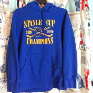 St Louis Blue NHL Fanatics Hockey Hoodie Jacket (Youth Large) Blue